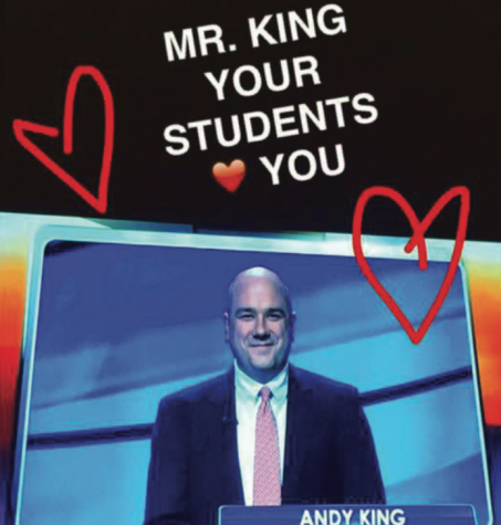 Hackley students showed their support for Mr. King on Jeopardy, through Snapchat.