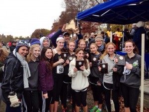Congratulations to Hackley Girls' Varsity XC for winning the NYSAIS Championship! Photo by George Gomba.