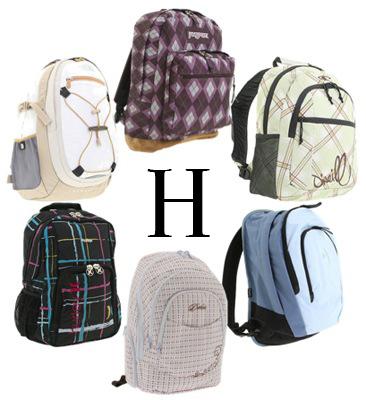 Backpacks at Hackley