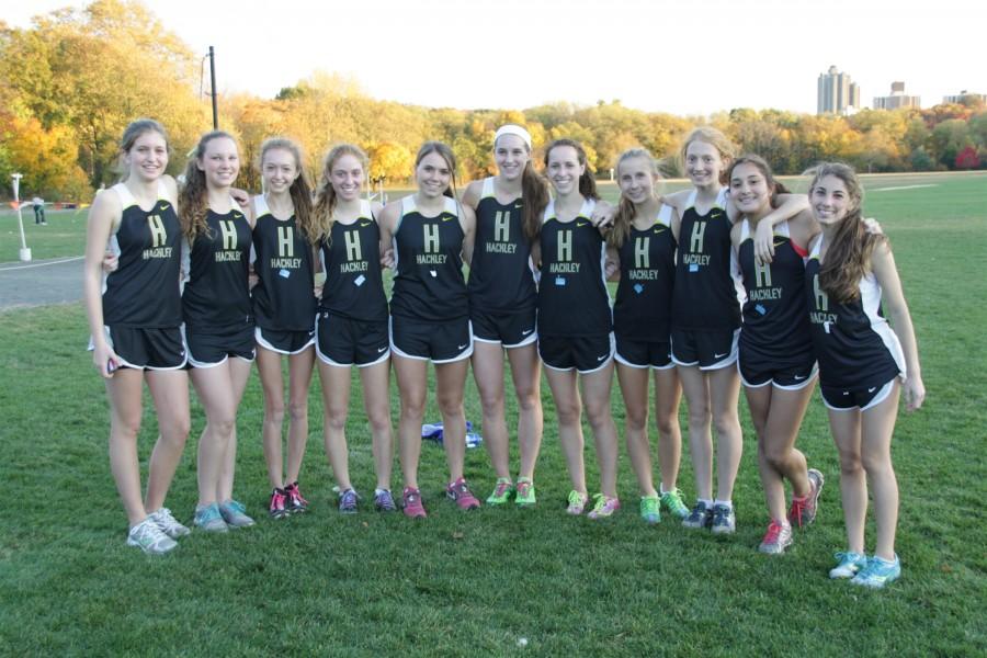 The Girls Varsity XC team swept the Ivy League Championship titles. Photo by Coach Garfield.