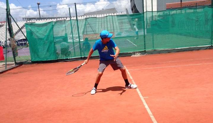 Teddy van Eck perfecting his forehand at IMG Academy last year.