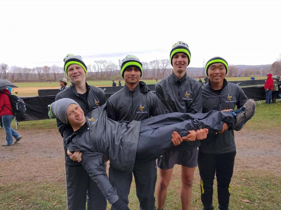 The Hackley Boys Cross Country team runs at Nike Cross Nationals in Wappingers Falls, New York.
