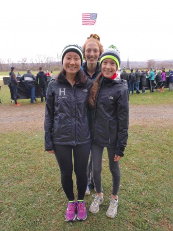 The Hackley Girls' Cross Country team runs at Nike Cross Nationals in Wappingers Falls, New York.
