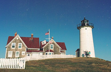 The Nobska Lighthouse is one of the most well known lighthouses on the Cape.