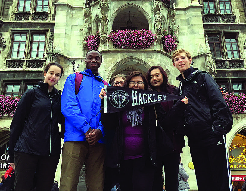 Marienplatz, the city square, was a highlight of the students day trip around Munich.