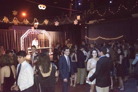 Upper School students dance at the Snowball while senior DJ Seth Tilliss plays the latest hits. Seth Tillis served as the DJ for the past two years, making the 2017 Snowball his final debut.