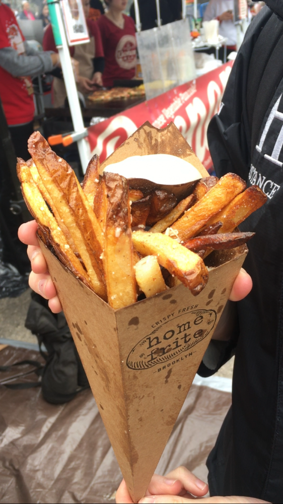 Truffle parmesan fries from  Home Frites