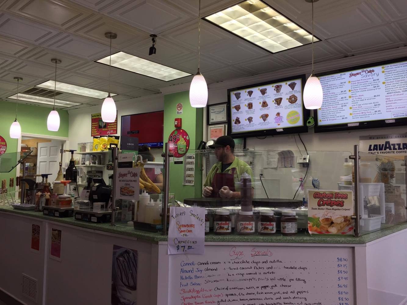 Local crepe shop serves students after a long day at school. Yogurt Le Crepe has been in business for 5 years. 