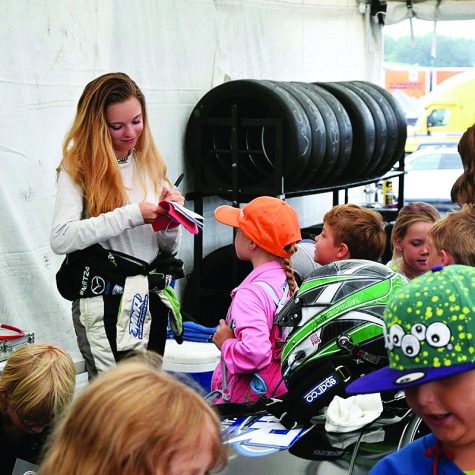 Aurora Straus races her way through high school in hopes of being a role model to young girls