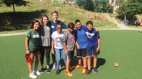 Amy Chalan, Ella Zaslow, and Robert Patterson volunteered a part of their summer to work with the Hudson Scholars Program.