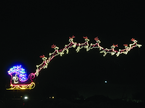 One of the main attractions at Kensico's Winter Wonderland is the lights display.