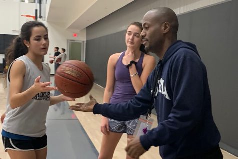 Coach Brown shares wisdom and love for basketball with JV Girl’s team, leading them to victory
