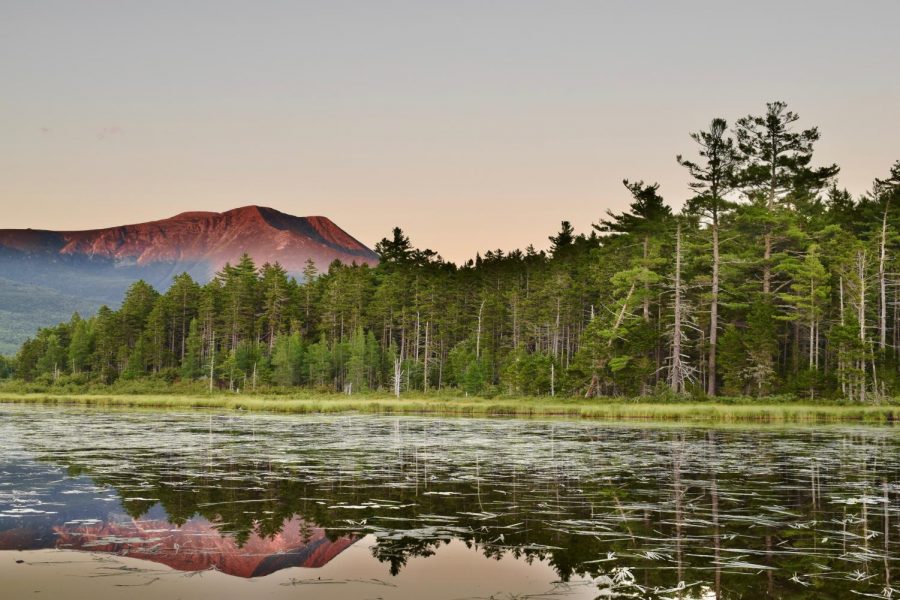 Nico Butterfield captured many photos on a family trip to Baniff National Park in Maine. He hiked the mountain in the background of this photo and swam in the lake at the foreground. His photographs commemorate trips with his family.