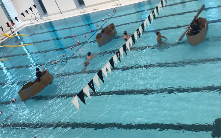 Mr. Sykes advisory won the Class of 2024s boat regatta this First Friday. The annual Freshman boat regatta was held in the Johnson Center on First Friday, the 6th of September.
