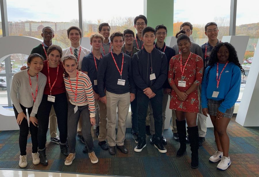 Hackley IRP students took a field trip to Regeneron facilitated by Dr. Yancopoulos, father of four Hackley alumni.