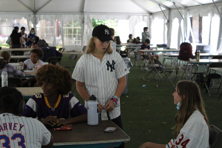 Monday, September 13th marked the first day of Spirit Week in the Upper School. The first theme of the week was jersey day, encouraging students to support their favorite athletes and teams. Freshmen showed their support for teams such as the New York Yankees and Chicago Bears on the first day of spirit week.