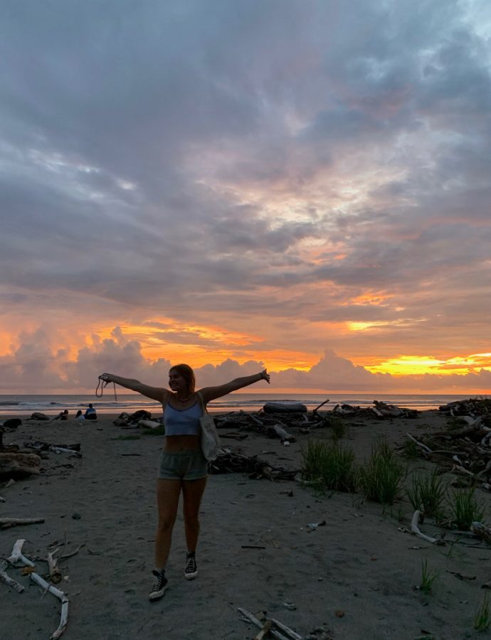 Camille Henderson loved walking to the beach near where she was staying on the Nicoya Peninsula after a day of community service. Camilles favorite part of the day, even back at home, is watching the sunset.