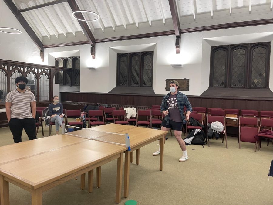 English teacher and fierce ping pong player James Flanigan battle their way up the bracket. With an impressive display of skill, Flanigan made it to the third round, ultimately eliminated by Head of School, Michael Wirtz.