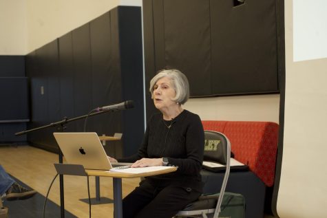 Holocaust survivor Annie Kleinhaus shares her inspirational story in a Middle and Upper School gathering. She hopes that many people will gain a new perspective on never giving up on your goals.   