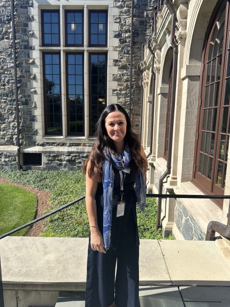 Ms. Herlihy helps kids overcome learning disabilities. At Hackley, she works with Upper School students in the learning center in Goodhue. She is excited to meet and work with the Upper School students this upcoming year.