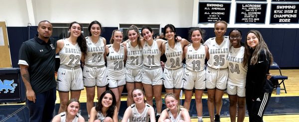 Coach Jeffrey celebrates his last junior varsity game before becoming an assistant on Girls' Varsity Basketball in 2022. He is extremely excited about this upcoming season and the chance to coach some of his former junior varsity players again.