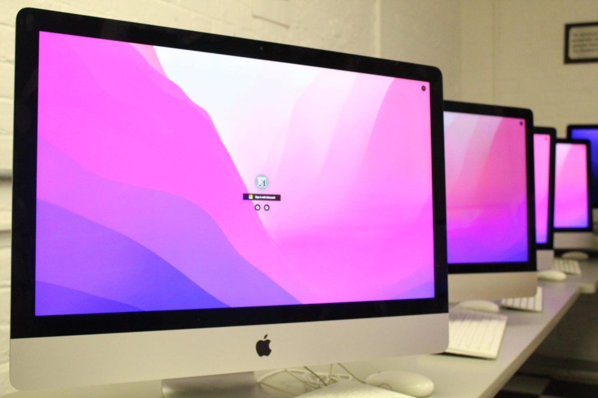 These desktops, located in the photography lab, are some of the last few iMacs on campus. Since many of the schools' iMacs have reached the end of their lifespan, they will be recycled to help other parts of the Hackley campus.
