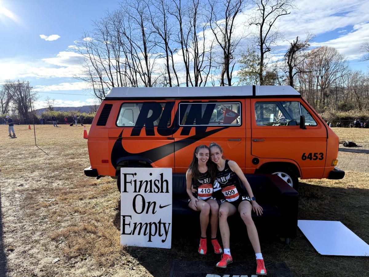 Macey McLane and Caitlin Morrow raced in the New York State Regional Cross Country Meet. They ran in a race of more than 300 runners. The top finishers of the race would then go on to racing in the National Cross Country Championship in Eugene, Oregon.