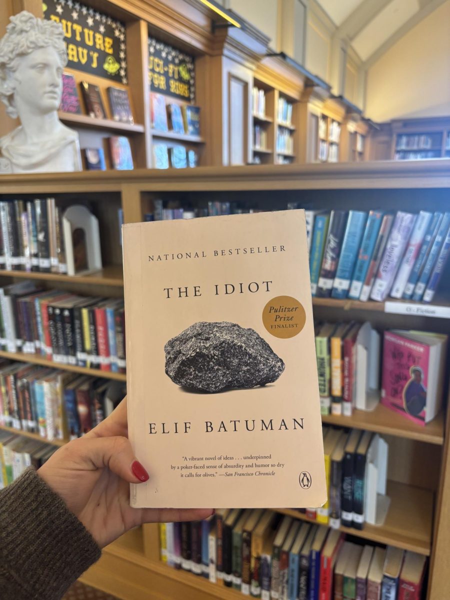 Elif Batuman’s Pulitzer Prize Finalist, The Idiot, is a popular read among Hackley students. The story follows a Harvard University freshman, Selin, as she explores adolescence and love through online communication and connection. The Sternberg Library contains two copies of the novel that can be checked out. 