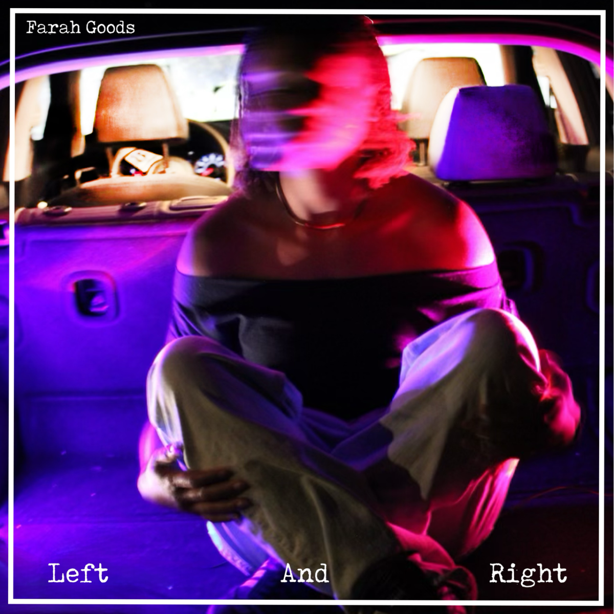 The album cover of Farah's recent EP released, called "Left and Right" shows her sitting in the back of a car. Her EP was released on Nov 6, 2024 and contains 5 songs. The EP is available on Spotify, Apple Music, and Amazon Music.