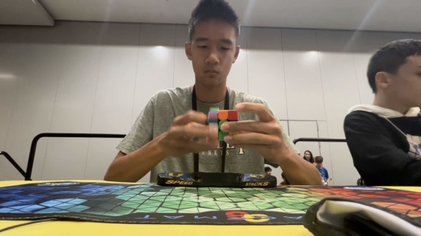 Ethan participated in a local Rubik's Cube solving competition last year. He loved the experience and plans on entering more of these competitions this year and beyond!