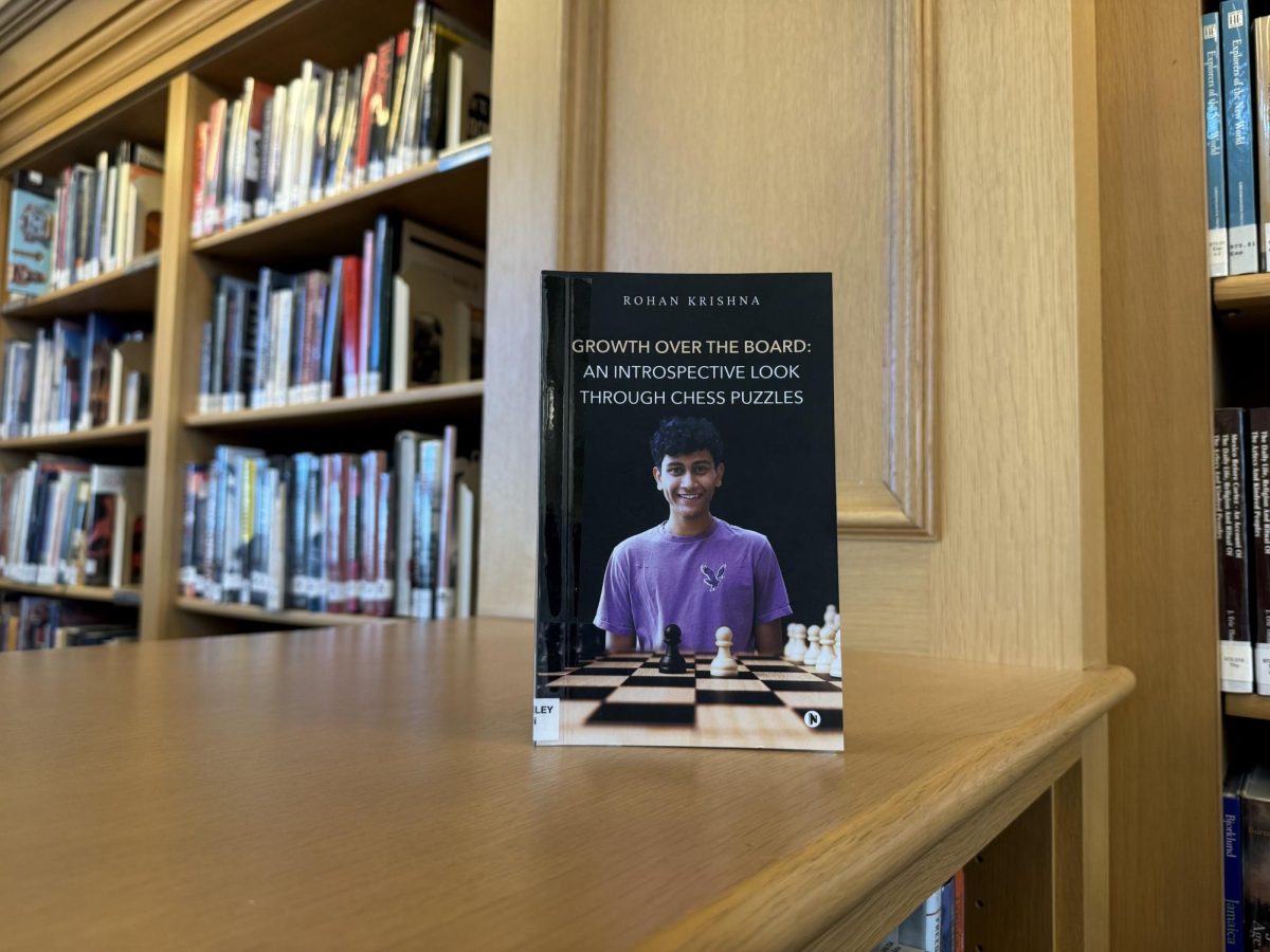 Rohan's book, "Growth Over the Board: An Introspective Look Through Chess Puzzles", features the strategic and mental aspects of chess. This book is featured in the Hackley School Library and is available to check out.