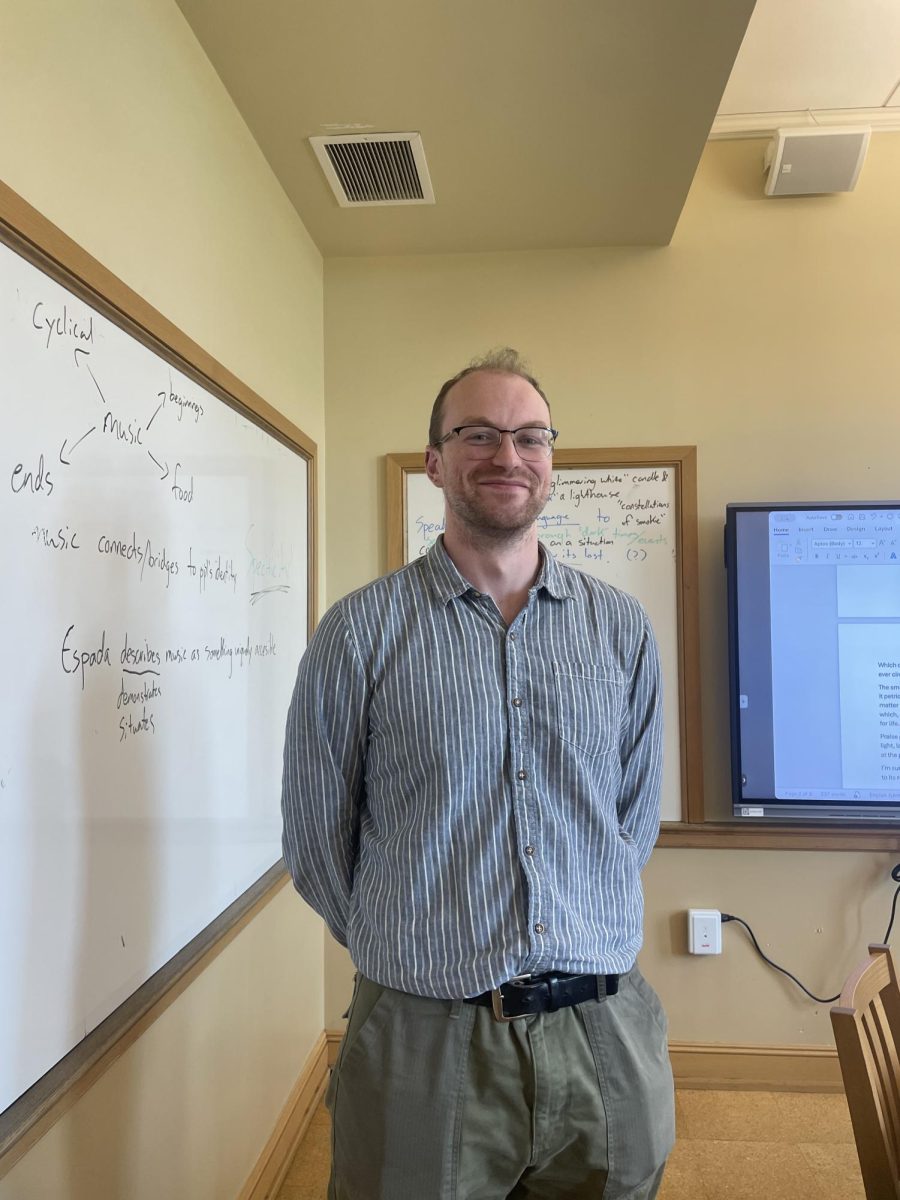 Our new English teacher is finding his way around the Hackley campus and making new friends along the way.  He is excited to get to know his ninth and tenth-grade English students.