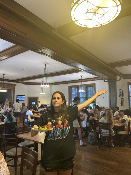 Senior Zion Bennett loves to go off campus for her coffee and lunch. Although she doesn't care for most of the chicken dishes served, she enjoys the buffalo chicken and mac and cheese lunch. During her senior project, she has been on campus eating more of the school lunch.